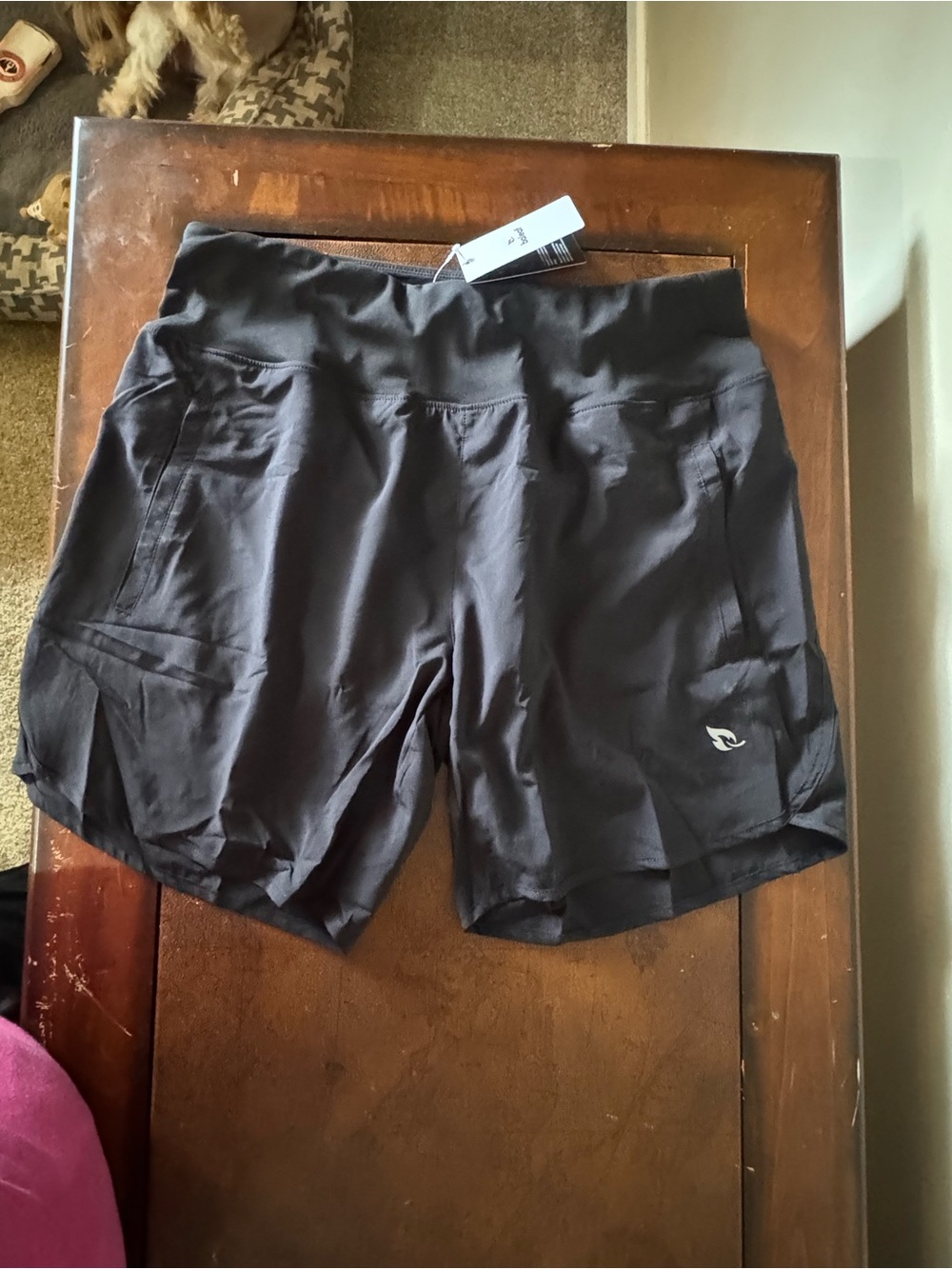 Baleaf Black Women's Athletic Shorts with Side Pockets